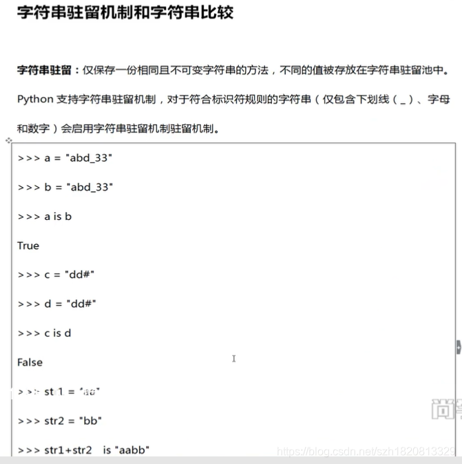 字符串驻留