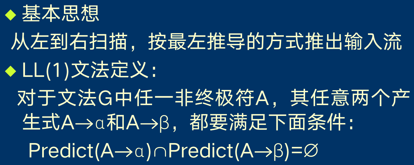 编译原理 八 Ll 1 语法分析 很注重数学和408 Csdn博客 编译原理 八 Ll 1 语法分析 很注重数学和408 Csdn博客