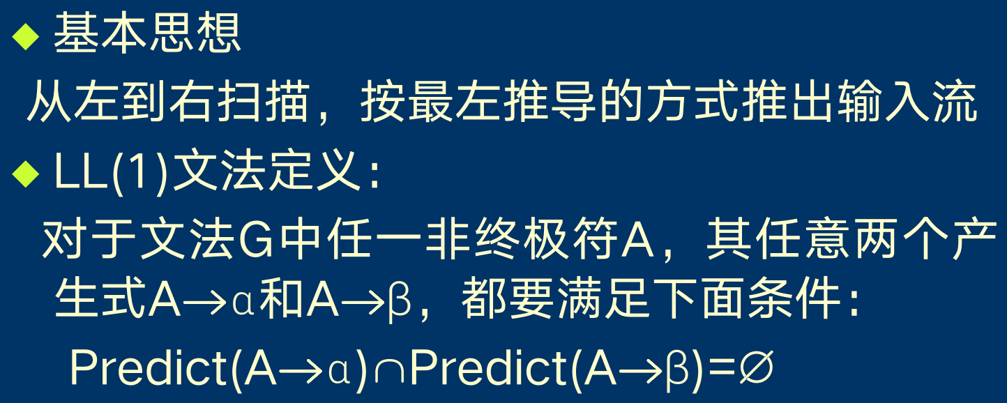 编译原理 八 Ll 1 语法分析 很注重数学和408 Csdn博客