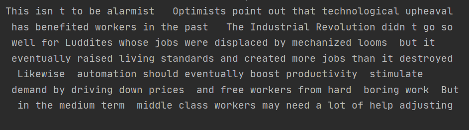 (optimists point out that technological upheaval has benefited