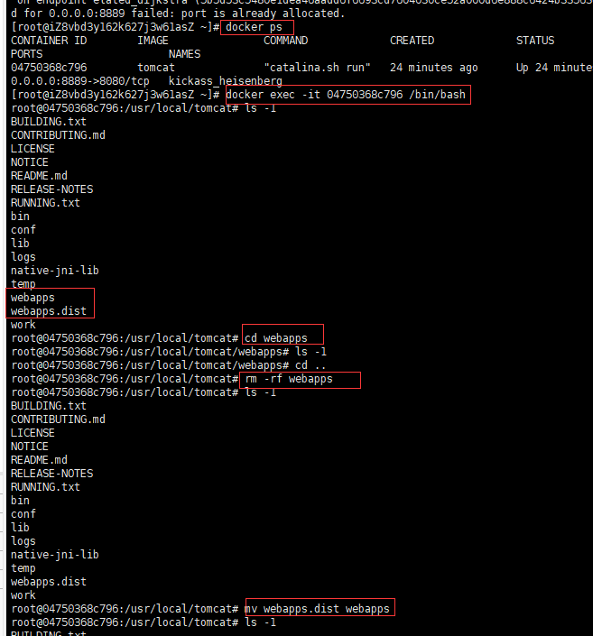 Docker启动tomcat拒绝访问，放行安全组出现404