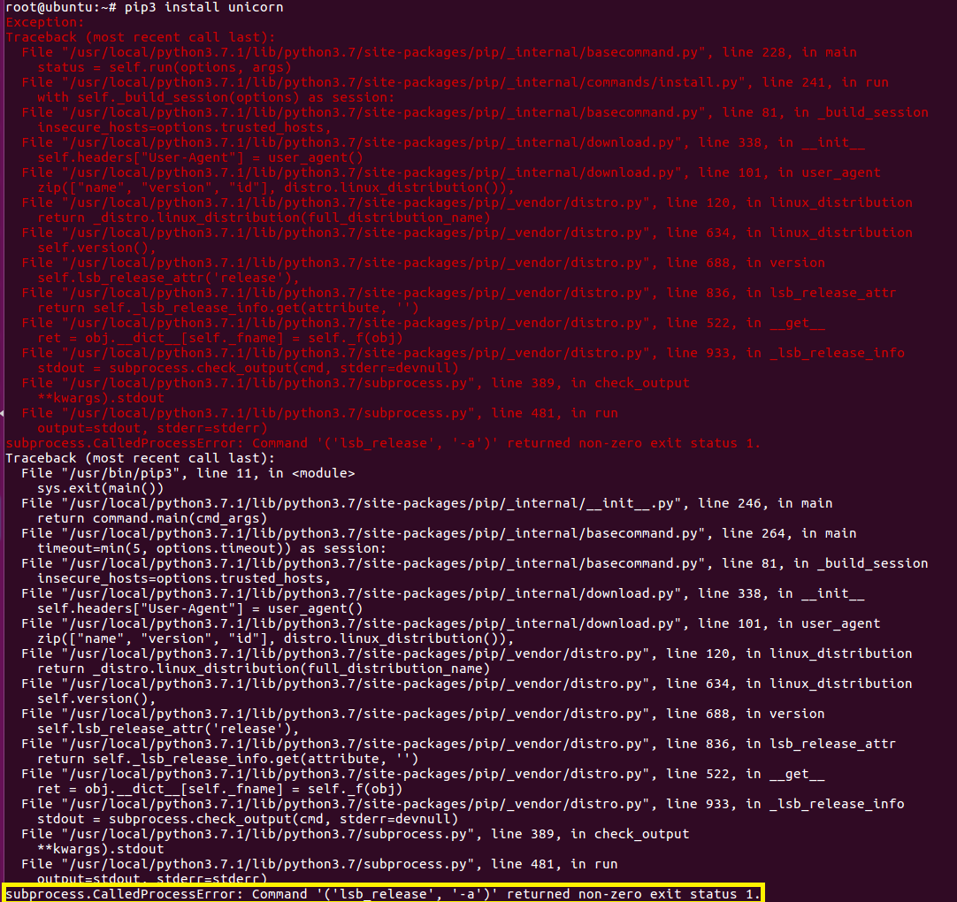 Ubuntu Unicorn Python3.7环境搭建_unicorn 环境搭建-CSDN博客