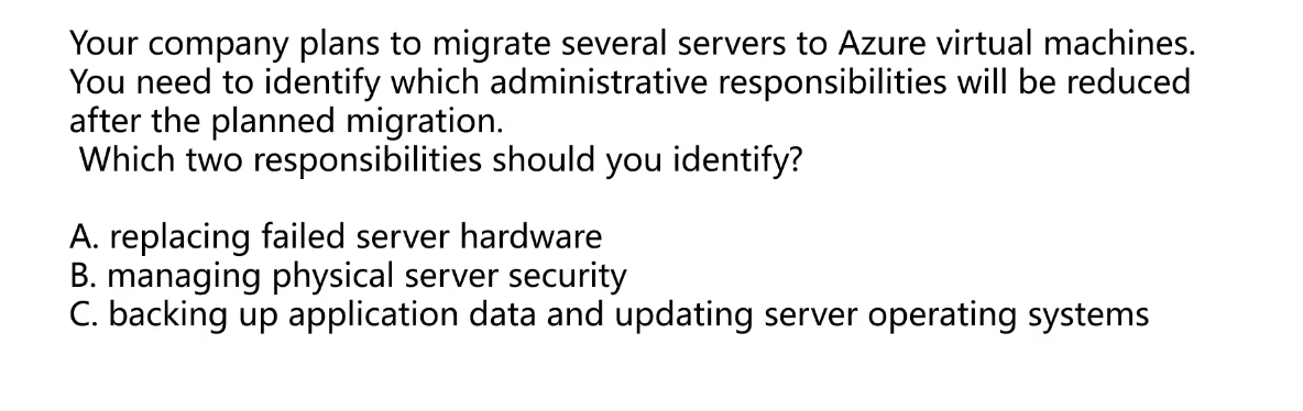 Azure Az-900认证 03——-官方考前辅导，看看你能做对多少题？_az-900 挂了-CSDN博客