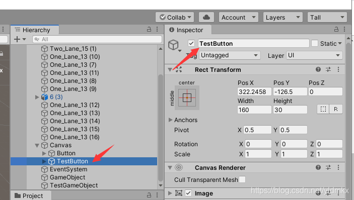 Unity 3D 2019.3.12版本创建一个按钮,并为该按钮添加点击Click的消息响应函数以及点击按钮切换场景_unity button ...