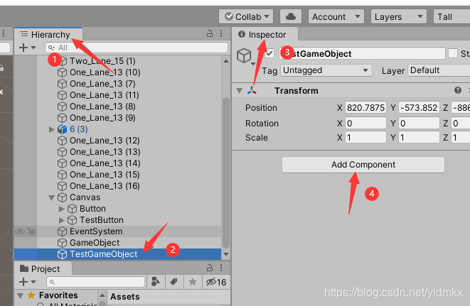 Unity 3D 2019.3.12版本创建一个按钮,并为该按钮添加点击Click的消息响应函数以及点击按钮切换场景_unity button ...