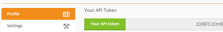 获取API token