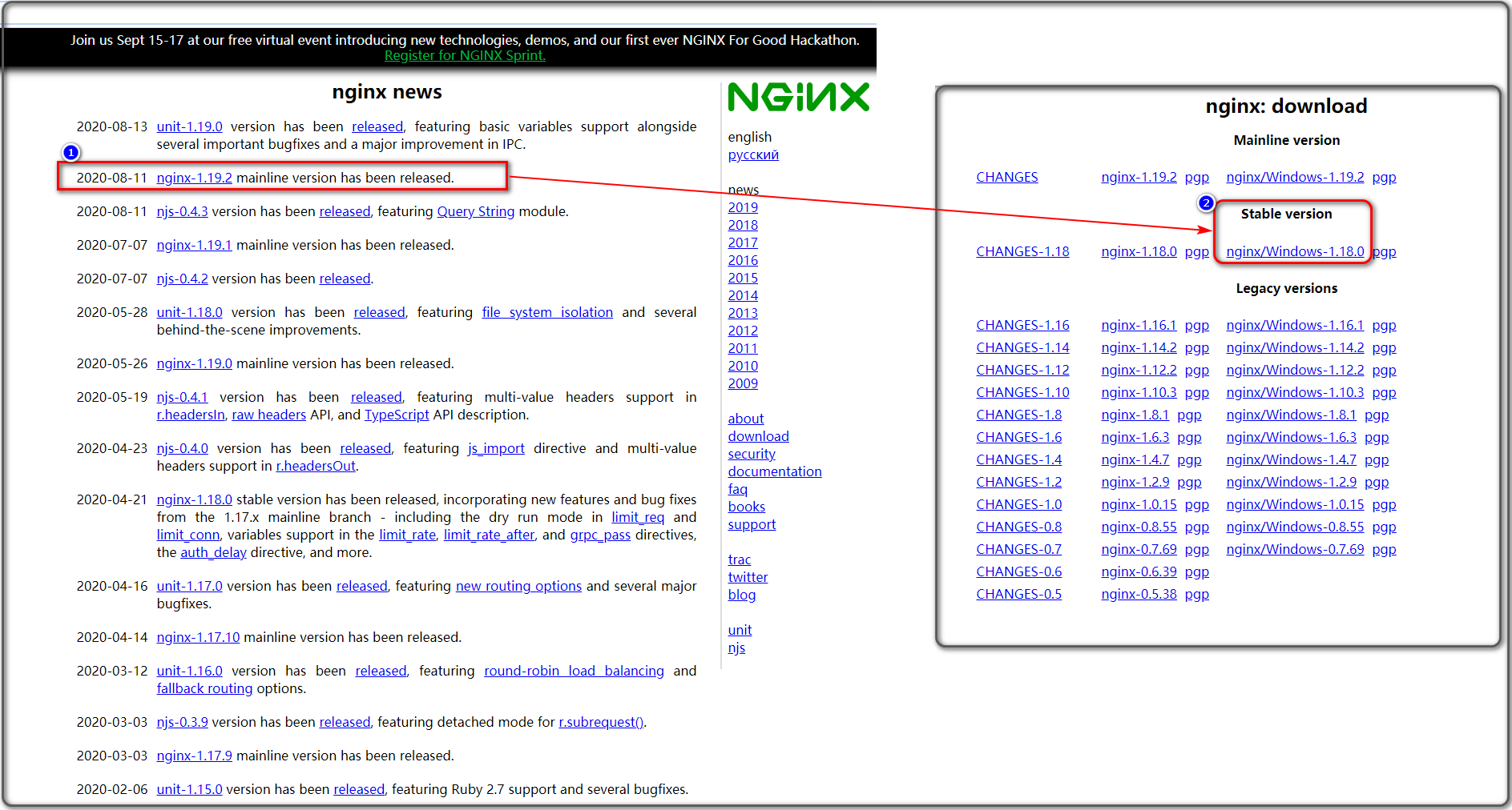 Настройка nginx windows 10