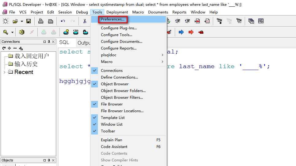 Modify sql developer menu interface font and editor font - Programmer ...