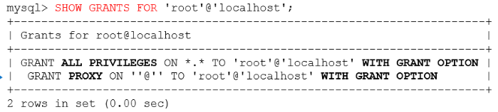 Mysql用户与权限操作 