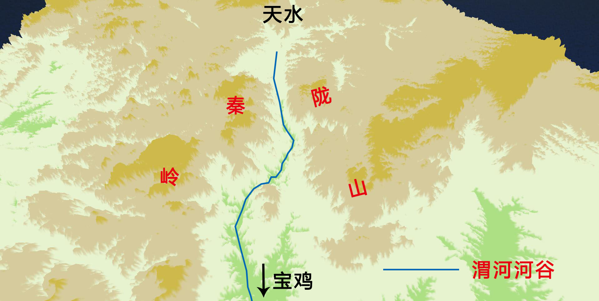 甘肃地形图之陇右地形分析dem数据下载