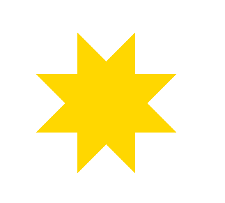 3,绘制八角星型