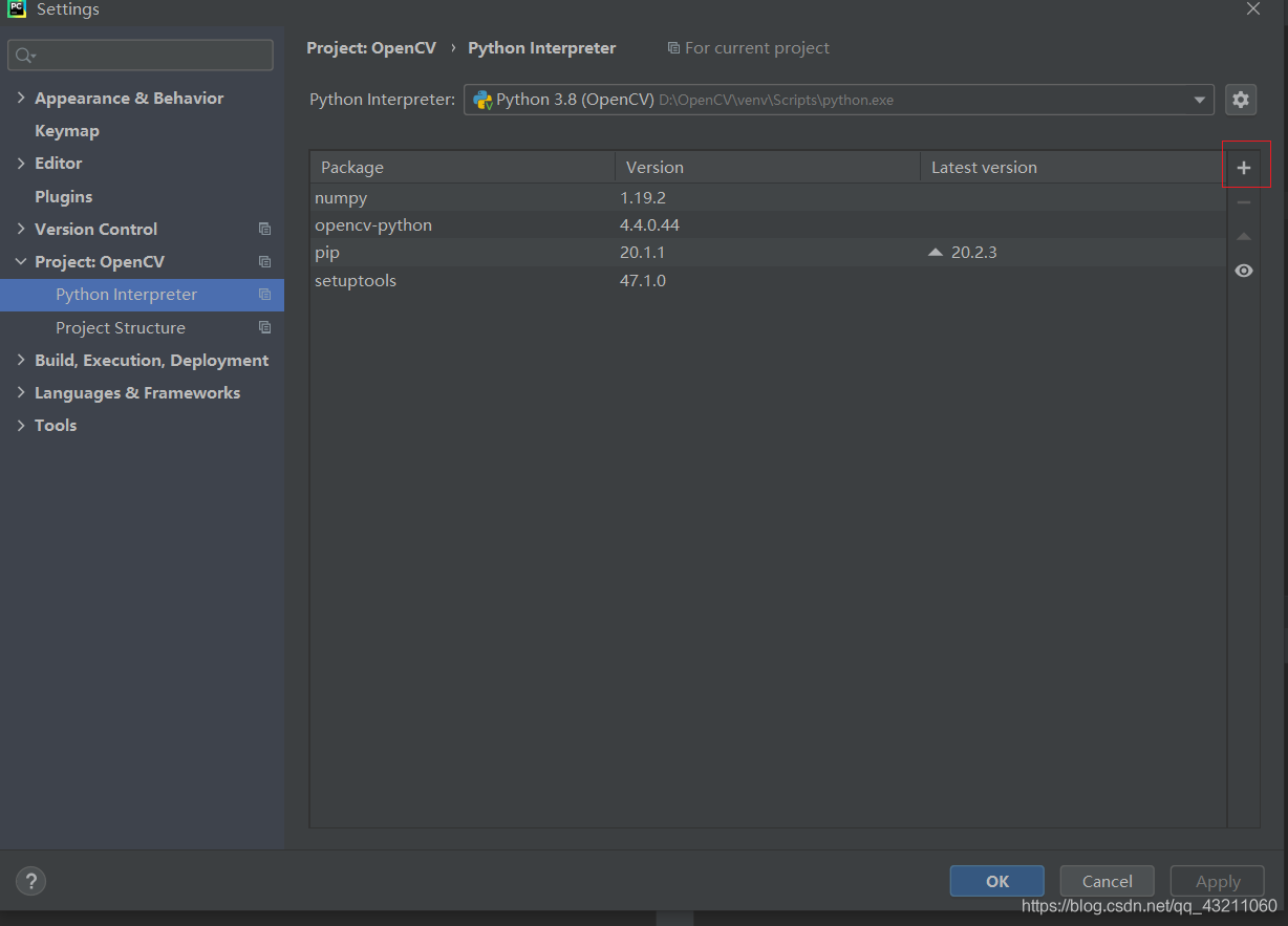 在Pycharm的环境下安装OpenCV_pycharm安装opencv失败-CSDN博客