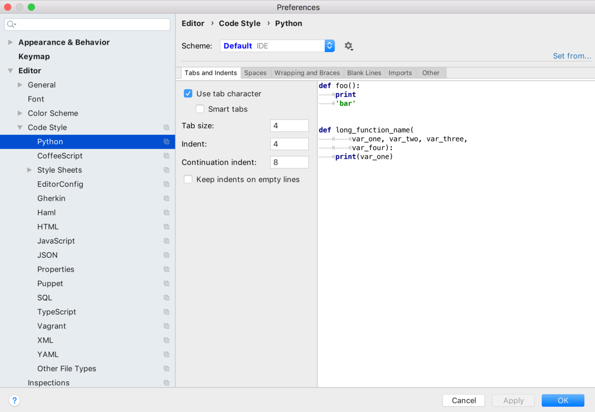 [PyCharm]unindent does not match any outer indentation level解决方法