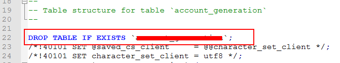 mysql no database selected