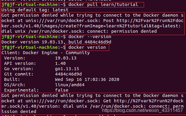 Docker错误--Got permission denied while trying to connect to the Docker daemon socket at unix:///_GG_BOOOM的博客-CSDN博客 Docker错误--Got Permission Denied While Trying To Connect To The Docker Daemon Socket At Unix:///_Gg_Booom的博客-Csdn博客