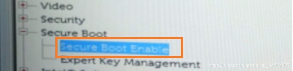 将Boot Security Mode 改为Disabled,