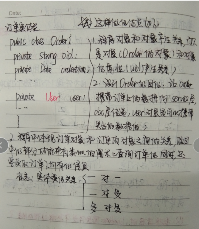 设置订单表的原因