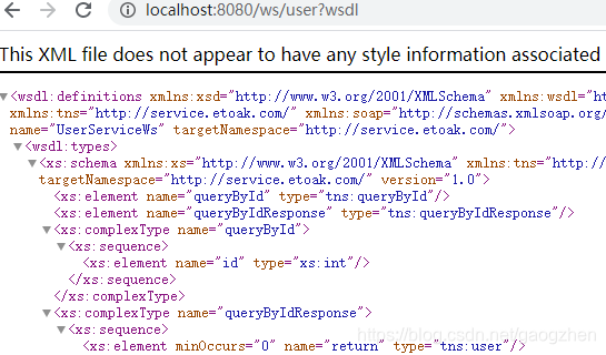 [外链图片转存失败,源站可能有防盗链机制,建议将图片保存下来直接上传(img-45fumaUN-1601046420380)(./images/2020-09-24_ws-xcf-spring-web-server-user-wsdl.png)]