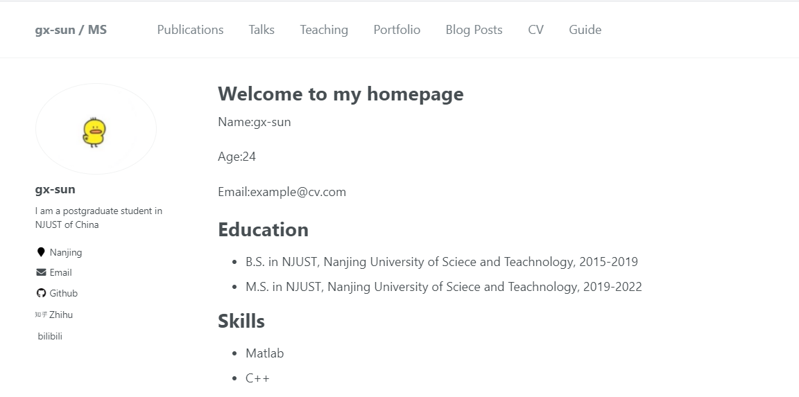 利用GitHub制作免费个人主页_academicpages-CSDN博客