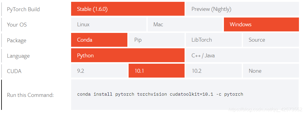 安装pytorch