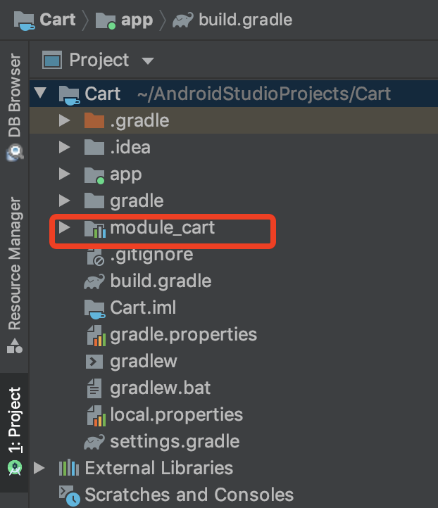 组件存在于独立工程