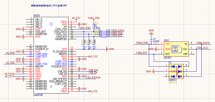 sim800l模块电路图图片