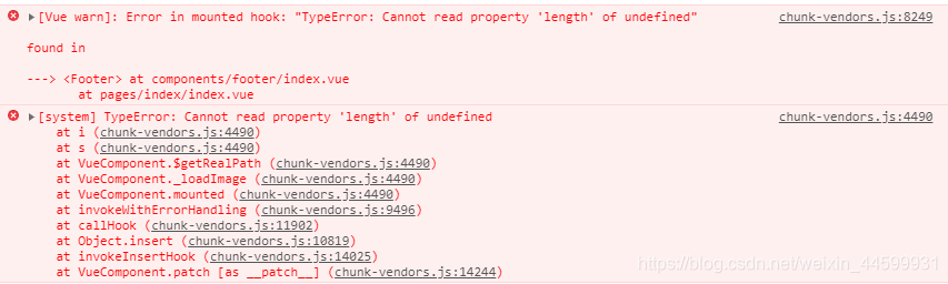 UNI-APP_uni-app在h5端运行报错Error in mounted hook: “TypeError: Cannot read property ‘length‘ of undefined