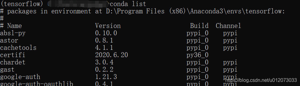 windows python3.6.8 安装tensorflow 亲测有效