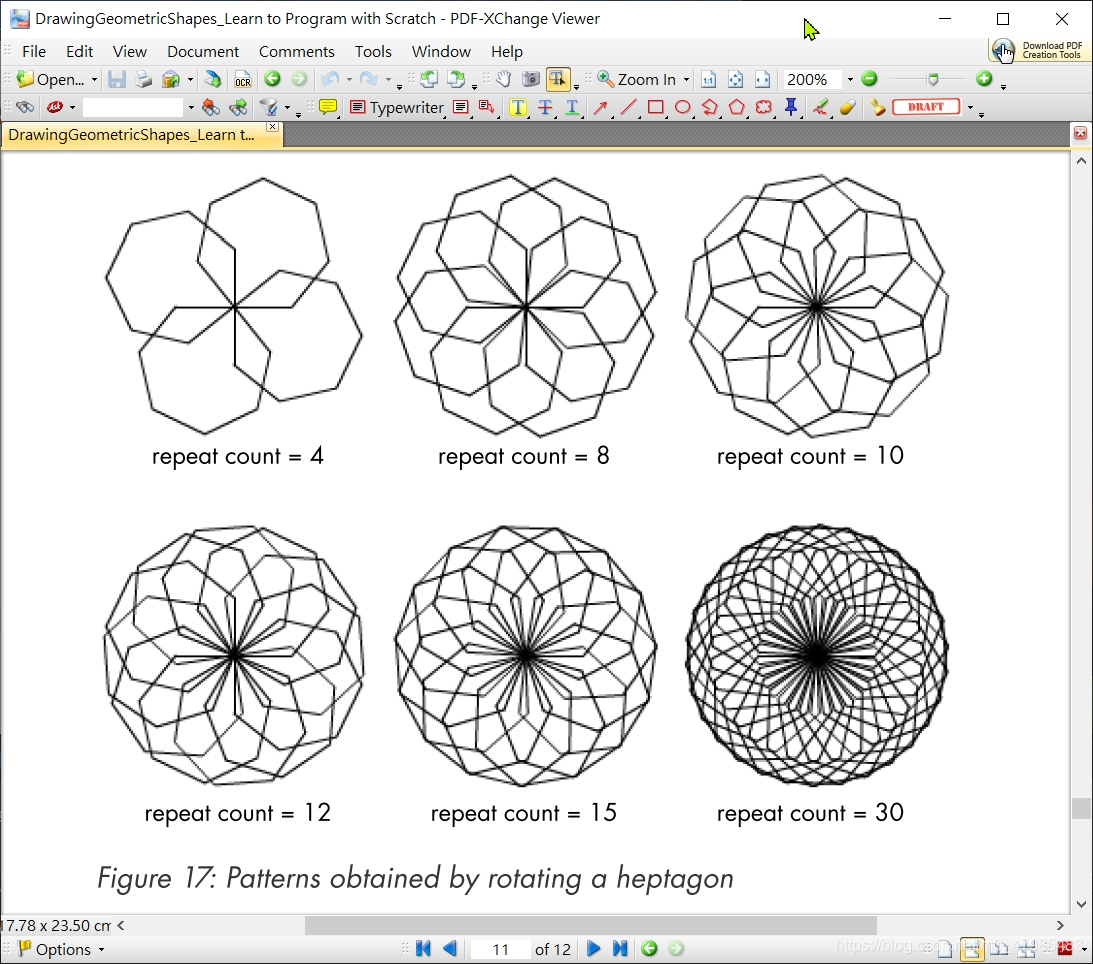 PatternByRotateHeptagon