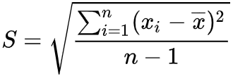 样本标准差