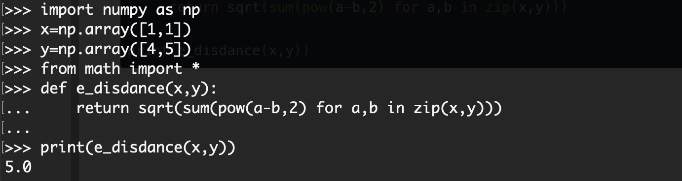[Python] Distance measurement (Euclidean distance, Manhattan distance ...