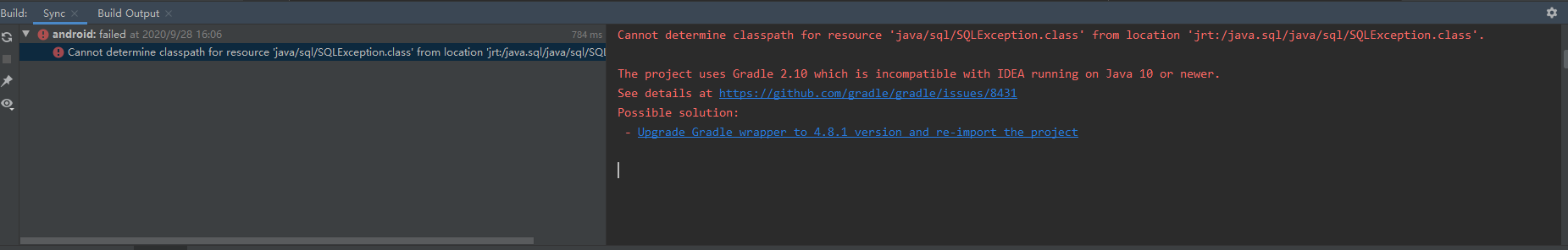 Common exceptions in Idea Android development projects Personal record ...