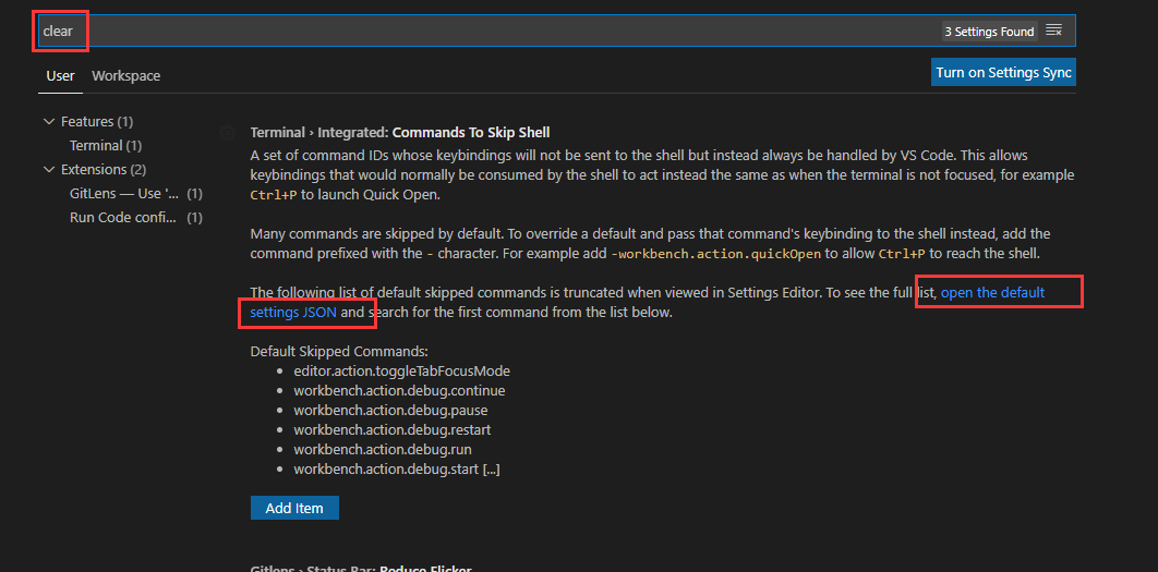 VS Code 清空控制台 快捷键,ctrl+k, clear terminal。_vscode清空控制台-CSDN博客