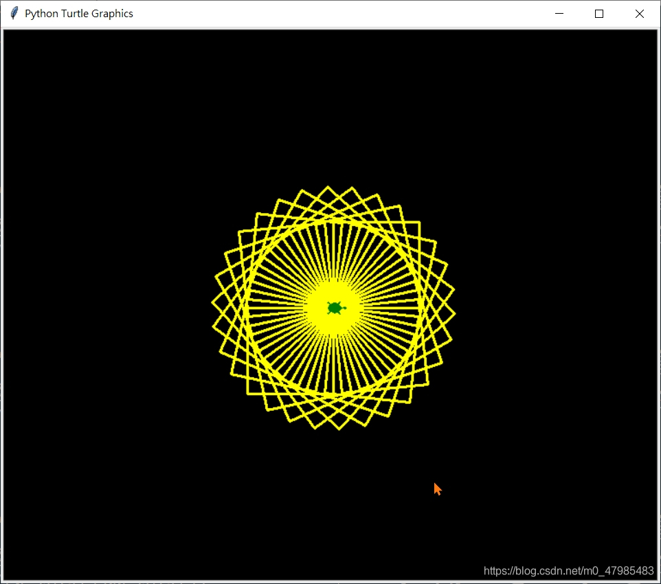 center_A_multiSameRegularPolygon(4, 30, 100)