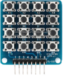 4×4矩阵按键实物图