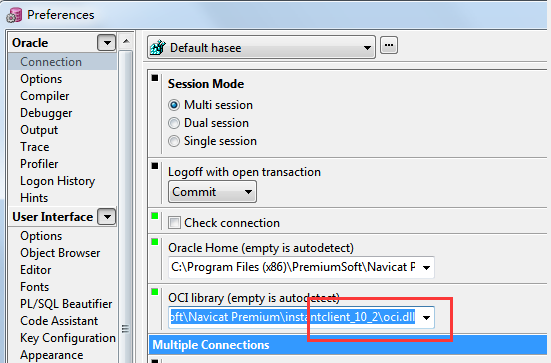 plsql连接远程服务器Oracle的配置