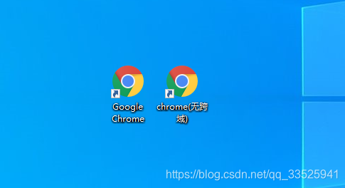 左边是本身的chrome浏览器 右边的是新建的chrome浏览器