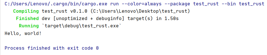 Hello Rust