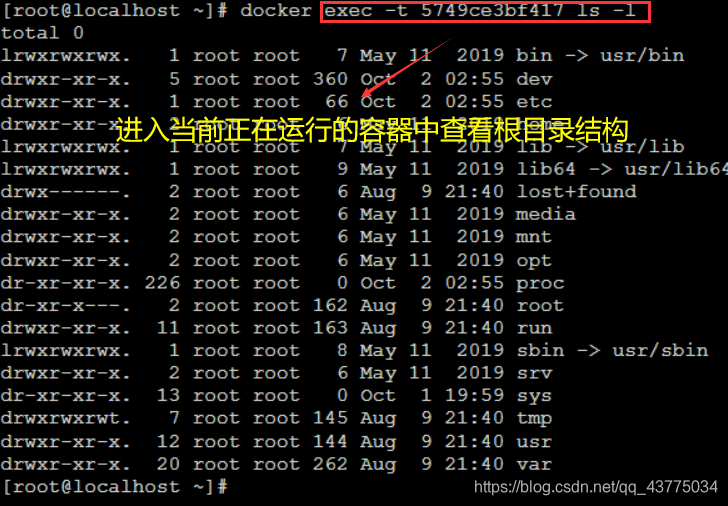 Enter the internal view root directory information