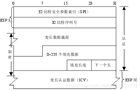 封装安全净荷（Encapsulating Security Payload，ESP）