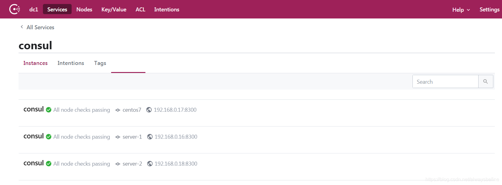 CONSUL的基本使用_consul开启管理页面CSDN博客