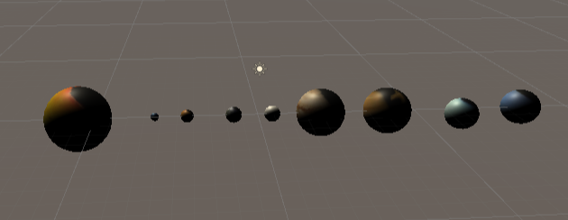 unity3d游戏二太阳系