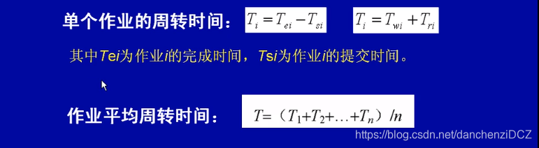 作业周转时间