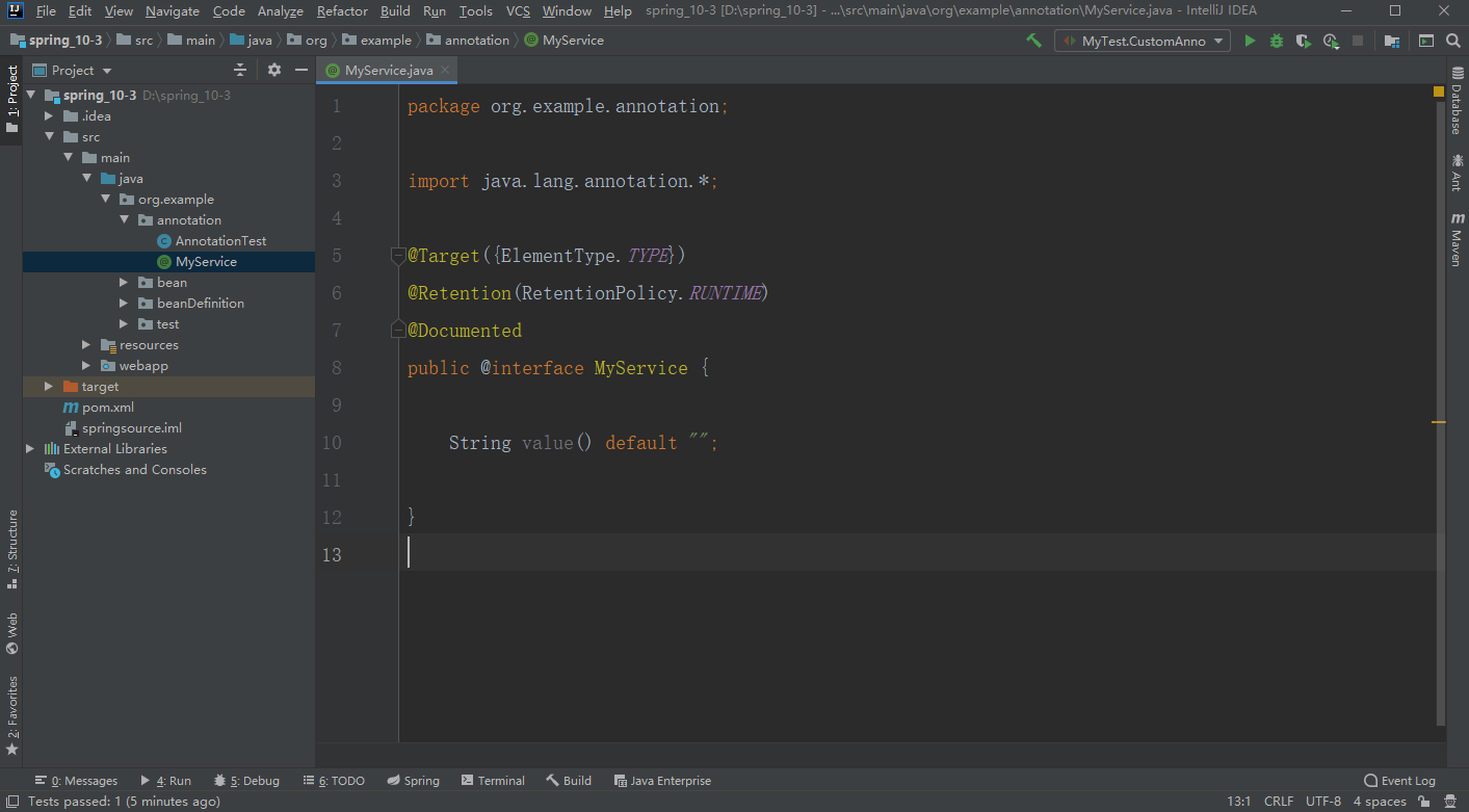 Spring custom annotations (codes) - Programmer Sought