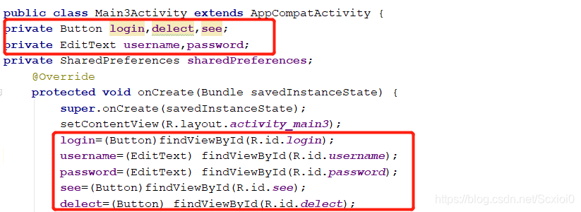 Android 3种数据保存(SharedPreferences存储 内部文件存储 数据库存储)