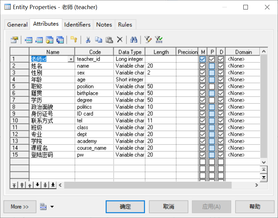 使用PowerDesigner搭建学生选课管理系统（学生老师管理员一体系结构）由基础设计至数据库生成（SQL语句源代码的生成）全过程实例操作源源源的博客-