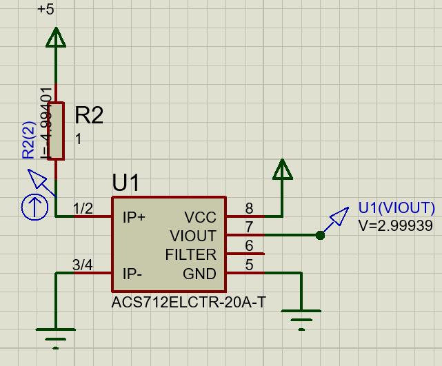 电流传感器霍尔元件使用教程以acs712elctr为例