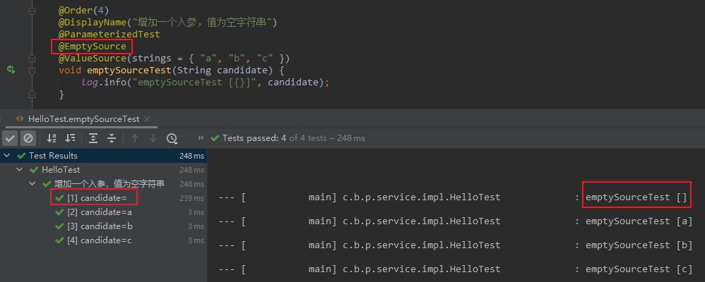 junit5学习之六参数化测试parameterizedtests基础