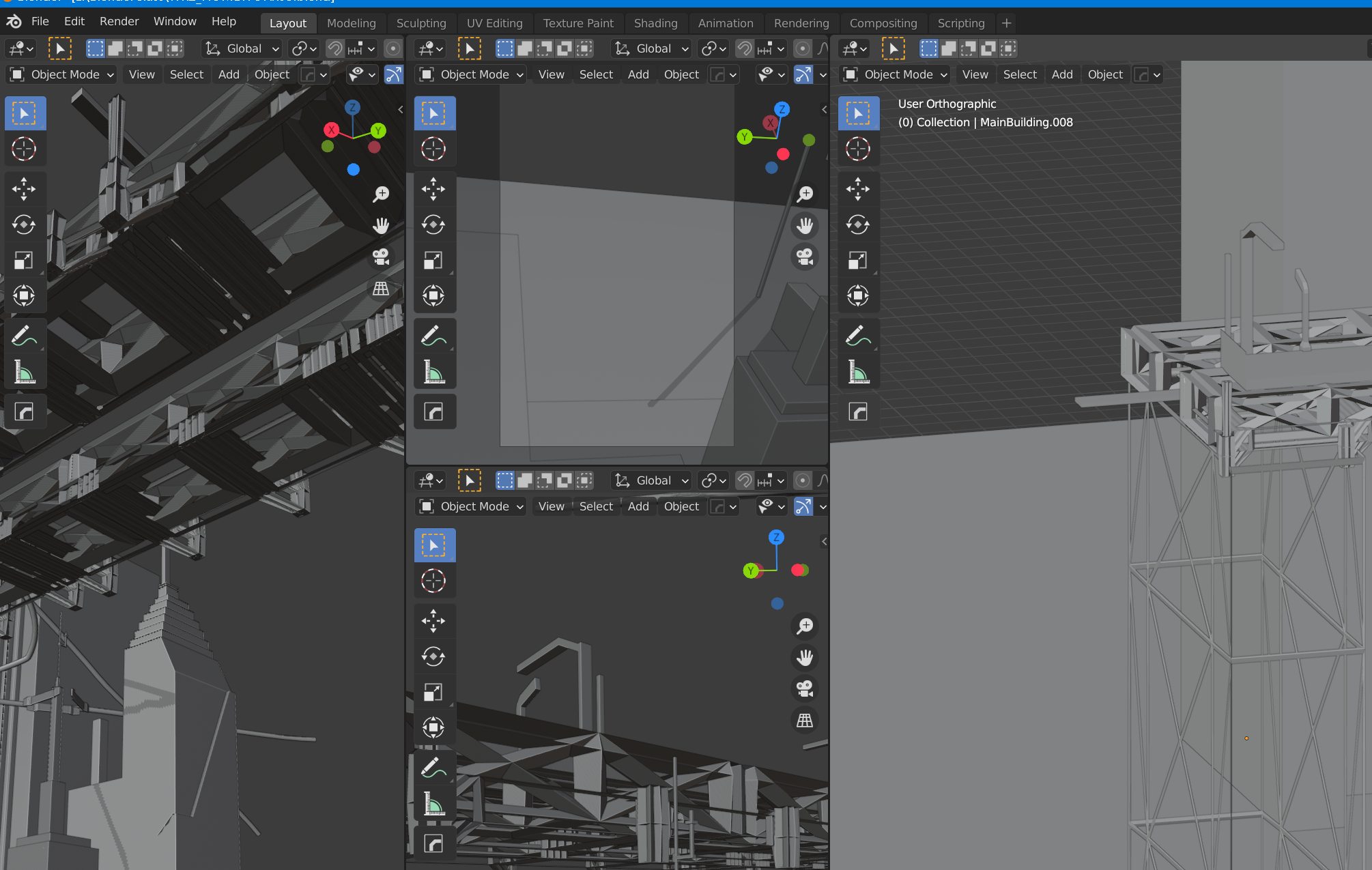 blender里的多视图功能