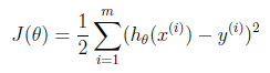 J(θ)=12(Xθ−Y)T(Xθ−Y)